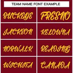 Crimson Gold Full-Snap Varsity Letterman Jacket 5