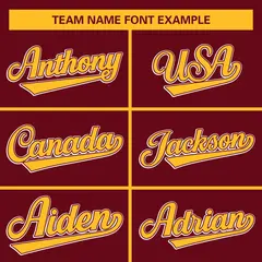 Crimson Gold Full-Snap Varsity Raglan Letterman Baseball Jacket 5