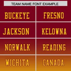 Crimson Gold Gradient Authentic Football Jersey 3