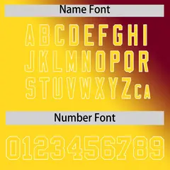 Crimson Gold Gradient Diagonal Stripe Baseball Jersey 4