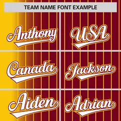 Crimson Gold Gradient Pinstripe Varsity Full-Snap Letterman Jacket 3