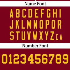 Crimson Gold Gradient Ribbed Authentic Baseball Jersey 4