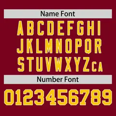 Crimson Gold Horizontal Stripe Pullover Baseball Jersey 4
