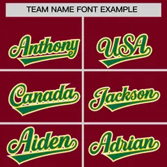 Crimson Gold Kelly Green Varsity Letterman Bomber Jacket Full-Zip Raglan 3
