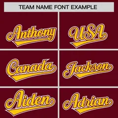 Crimson Gold Lace-Up Neck Raglan Hockey Hoodie Jersey 3