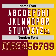 Crimson Gold Two Tone Striped Authentic Baseball Jersey 4