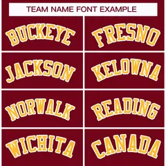 Crimson Gold-White Classic Style Hockey Jersey 3