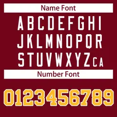Crimson Gold-White Classic Style Hockey Jersey 4