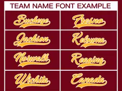 Crimson Gold-White Classic Style Hockey Jersey 3