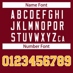 Crimson Gold-White Classic Style Hockey Jersey 4