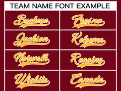 Crimson Gold-White Classic Style Hockey Jersey 3