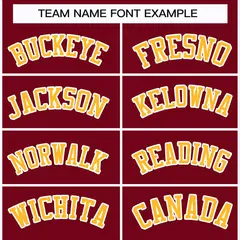 Crimson Gold-White Classic Style Hockey Jersey 3