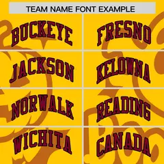 Crimson Gold Yellow Halloween Bats Pumpkins Ghost Letterman Jacket 3