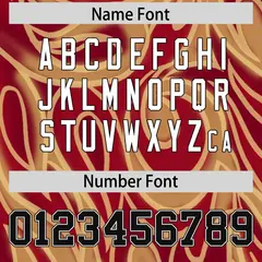 Crimson Graffiti Pattern Authentic Football Jersey 4