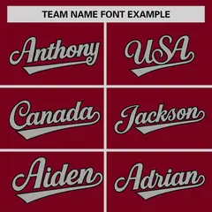 Crimson Gray-Black Raglan Sleeves Authentic Baseball Jersey 3