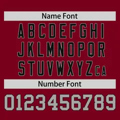 Crimson Gray-Black Raglan Sleeves Authentic Baseball Jersey 4