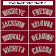 Crimson Gray-Crimson Raglan Varsity Full-Snap Letterman Jacket 5