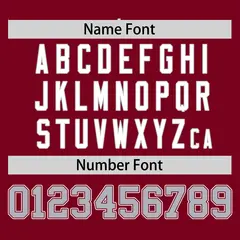 Crimson Gray Half Stripe Authentic Baseball Jersey 4