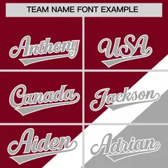 Crimson Gray Raglan Varsity Letterman Baseball Jacket 3