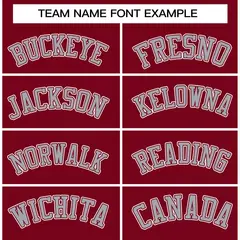 Crimson Gray-White Varsity Full-Snap Letterman Jacket 5