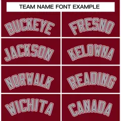 Crimson Gray-White Varsity Full-Snap Letterman Jacket 5
