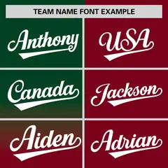 Crimson Green Half Gradient Authentic Baseball Jersey 3
