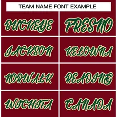 Crimson Green-Khaki Raglan Varsity Full-Snap Letterman Jacket 3