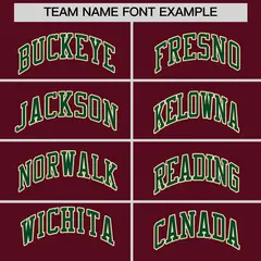 Crimson Green-Khaki Raglan Varsity Full-Snap Letterman Jacket 6