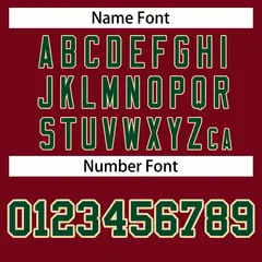 Crimson Green-Khaki Raglan Varsity Full-Snap Letterman Jacket 6