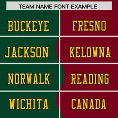 Crimson Green Split Fashion Mesh Authentic Football Jersey 3