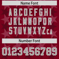 Crimson Grey All Star Graffiti Pattern Football Jersey 4