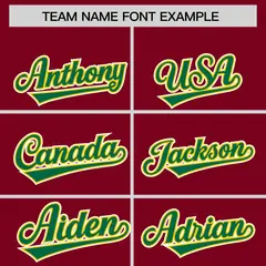 Crimson Kelly Green-Gold Varsity Raglan Letterman Bomber Jacket 3