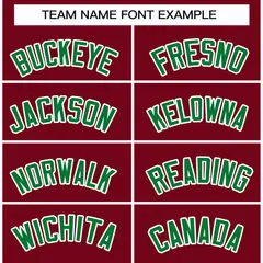 Crimson Kelly Green-White Classic Hockey Jersey 3