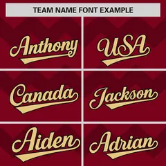 Crimson Khaki-Black Ripple Design Authentic Baseball Jersey 4