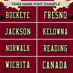 Crimson Khaki Camo Authentic Football Jersey 3