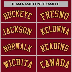 Crimson Khaki-Crimson Full-Snap Varsity Letterman Jacket 5