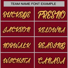 Crimson Khaki-Crimson Full-Snap Varsity Letterman Jacket 5