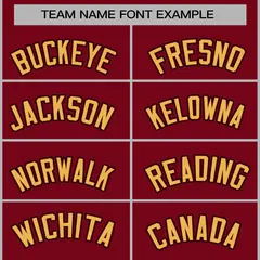 Crimson Khaki-Crimson Full-Snap Varsity Letterman Jacket 5
