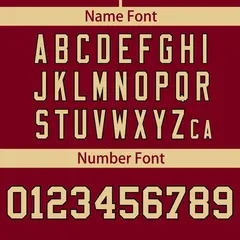 Crimson Khaki Full Button Classic Baseball Jersey 4