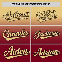 Crimson Khaki Gradient Authentic Baseball Jersey 3