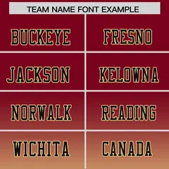 Crimson Khaki Gradient Fashion Authentic Football Jersey 3