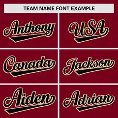 Crimson Khaki Gradient Side Authentic Baseball Jersey 3