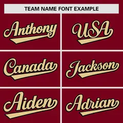 Crimson Khaki Gradient Side Authentic Baseball Jersey 3