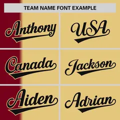 Crimson Khaki Gradient Stripe Two-Button Softball Jersey 3