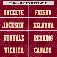 Crimson Khaki Graffiti Line Authentic Football Jersey 3