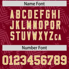 Crimson Khaki Graffiti Line Authentic Football Jersey 4