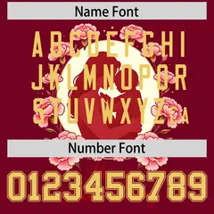 Crimson Khaki Mother's Day Baseball Jersey 4