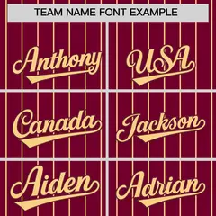Crimson Khaki Stripe Raglan Sleeves Fashion Baseball Jersey 3