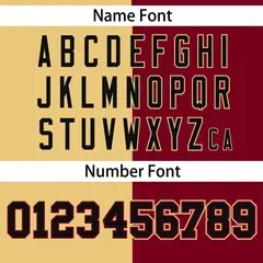 Crimson Khaki Stripe-Solid Combo Authentic Baseball Jersey 4