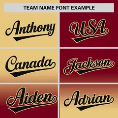 Crimson Khaki Symmetrical Gradient Authentic Baseball Jersey 3